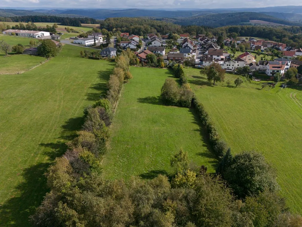 Aufsicht Grundstück West Immobilienangebot - Höchst im Odenwald / Hummetroth - Alle - Landhaus mit Gästehaus, ca. 8088 m² Grund